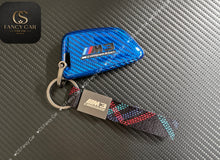 Load image into Gallery viewer, Premium Fiber Key Fob Cover For BMW M3 M4 M5 M8 X5M X6M Competition Exclusive Pack
