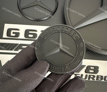 Load image into Gallery viewer, All Matte/ Satin Black G63 Full badges Package for Mercedes G63 W463A 2019-2024 Night Edition Pack
