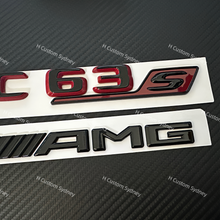 Load image into Gallery viewer, New OEM C63S Gloss Black Badges Pack For Mercedes C63S E Performance W206 S206 Exclusive Pack
