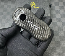 Load image into Gallery viewer, Luxury Carbon Fiber Key Case｜Premium Protective Cover Compatible with Porsche Macan EV Key Fob Exclusive Edition
