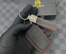 Load image into Gallery viewer, Premium Alcantara Key Cover &amp; Keychain Set For Audi RS3 / RS6 / RSQ8 (Latest Models) Exclusive Made
