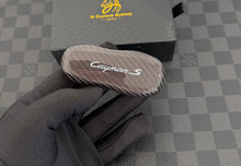 Load image into Gallery viewer, Luxury Real Carbon Fiber Key Shell Case Keychain Pack for Porsche Cayman S Exclusive Edition
