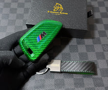 Load image into Gallery viewer, Custom Genuine Carbon Fiber Keyring Key Fob Cover For BMW New M2 G87 2023-2026 Exclusive Edition
