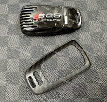 Load image into Gallery viewer, Premium Carbon Fiber Key Fob Cover For Audi SQ7 SQ5 S5 S4 RS5 RS4 TTRS TTS R8 Exclusive Made
