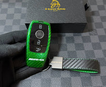 Load image into Gallery viewer, Luxury Carbon Fiber Key Cover Case For Mercedes AMG Model A C E CLA GLC GLE GLS Class Custom Made Limited Edition
