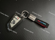 Load image into Gallery viewer, M30i M40i M50i Premium Alcantara Keyring Keychain For BMW M30i M40i M50i Models Custom Made Exclusive Gift
