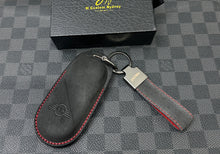 Load image into Gallery viewer, Premium Alcantara Key Fob Cover Case Pack Fit For Mini New Key Fob Exclusive JCW Edition
