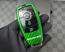 Load image into Gallery viewer, Luxury Carbon Fiber Key Cover Case For Mercedes AMG Model A C E CLA GLC GLE GLS Class Custom Made Limited Edition
