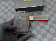 Load image into Gallery viewer, Luxury Alcantara and Nappa Leather Key Fob Cover Case Keychain Pack Fit For Land Rover Range Rover Custom Made Exclusive Gift
