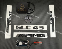 Load image into Gallery viewer, Gloss Black GLC43 Badges Full Package For Mercedes AMG GLC43 X254 C254 Exclusive Pack
