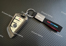 Load image into Gallery viewer, M4 CS Premium Carbon Fiber Key Fob Cover For BMW M4 CS Custom Made Exclusive Gift
