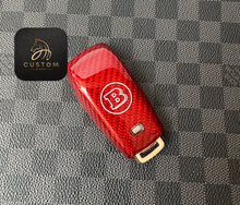 Load image into Gallery viewer, Brabus Style Premium Fiber Key Fob Cover Case For Mercedes AMG Model A45s CLA45s C63s E63S GLB35 GLC63S GLE63s C43 E53 G63 Exclusive Made
