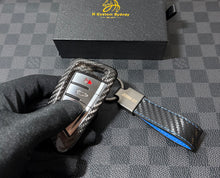 Load image into Gallery viewer, M2 Genuine Carbon Fiber Keyring Key Fob Cover For BMW New M2 G87 2023-2026 Custom Made
