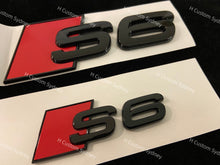 Load image into Gallery viewer, Gloss Black S6 Badges Package For Audi S6 C7 C8 Exclusive Pack
