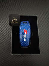 Load image into Gallery viewer, Premium Genuine Fiber Key Fob Cover For New 8Y RS3 Custom Made Exclusive Gift
