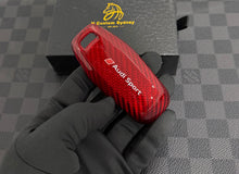 Load image into Gallery viewer, Luxury Carbon Fiber Key Fob Cover Case For Audi New RS Model Exclusive Carbon Edition
