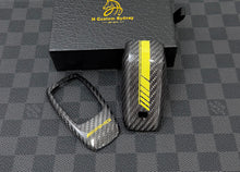 Load image into Gallery viewer, Premium Genuine Carbon Fiber Key Fob Cover Case Fit For Mercedes AMG Model A C E GLA GLB GLC GLE GLS G GT Class Custom Made Exclusive Edition One
