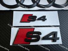 Load image into Gallery viewer, S4 Matte Black Full Badges Package For Audi S4 B8 B9 Exclusive Pack
