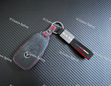 Load image into Gallery viewer, GLE53 Alcantara Keyring Keychain Key Cover For Mercedes GLE53 AMG Custom Made Exclusive Gift
