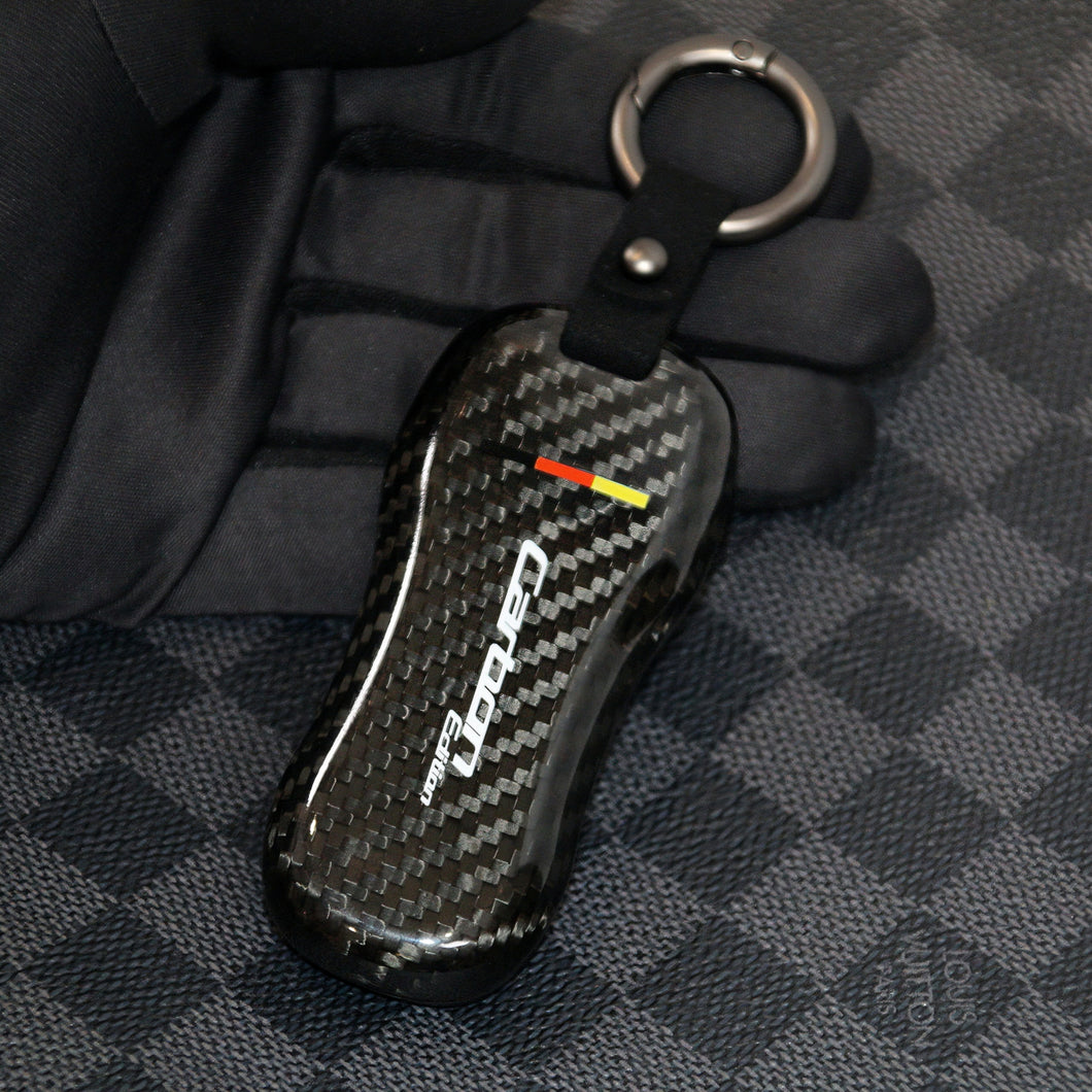 Carbon Edition Premium Carbon Fiber Key Fob Cover Case Pack For Porsche Cayenne Panamera 911 Taycan Custom Made Exclusive Gift