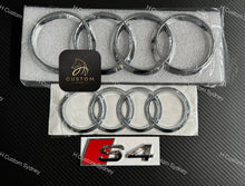 Load image into Gallery viewer, OEM S4 Chrome Badges Pack For Audi S4 B8 B9 Model 2013-2019
