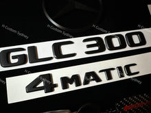 Load image into Gallery viewer, GLC300 GLC250 Matte Black Full Badges Package For Mercedes GLC250 300 Model Exclusive Pack
