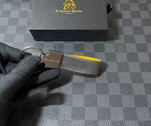 Load image into Gallery viewer, Luxury Alcantara and Nappa Leather Key Fob Cover Case Keychain Pack For Porsche Turbo S Model Custom Made Exclusive Gift
