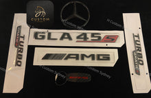 Load image into Gallery viewer, Gloss Black GLA45S Badges Package For Mercedes GLA45S H247 Exclusive Pack
