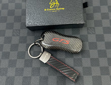 Load image into Gallery viewer, Luxury Carbon Fiber Key Case Cover Premium Protective Shell Compatible with Porsche Car Key Fob 911 Panamera Cayenne Taycan
