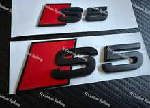 Load image into Gallery viewer, S5 Matte Black Full Badges Package For Audi S5 8T F5 2013-2024 Exclusive Pack
