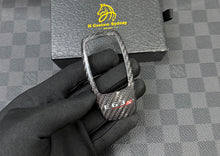 Load image into Gallery viewer, Genuine Carbon Fiber Key Fob Cover Keyring Pack For Mercedes W213 E63S AMG Model Custom Made Exclusive Edition

