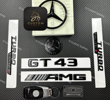 Load image into Gallery viewer, GT43 Gloss Black Full Badges Package For Mercedes AMG GT43 X290 Exclusive Pack
