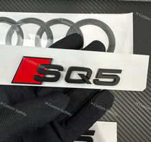Load image into Gallery viewer, SQ5 Matte Black Badges Set For Audi SQ5 8R FY 2013-2024 Exclusive Pack
