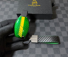 Load image into Gallery viewer, Luxury Carbon Fiber Edition One Key Fob Cover Case Fit For Mercedes A C GLC GLE GLS CLA GLA Class A45 CLA45 GLA45 C43 C63S GLC63s GLE63S GLS63 Exclusive Edition
