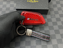 Load image into Gallery viewer, M2CS Genuine Carbon Fiber Keyring Key Fob Cover Pack For BMW New M2CS G87 2023-2026 Custom Made
