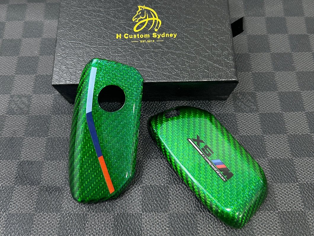 Premium Carbon Fiber Smart Key Case for BMW New X5 X6M Competition Models– Luxury Cover Shell Exclusive Edition