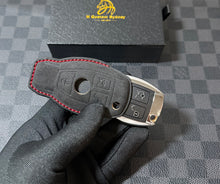 Load image into Gallery viewer, Premium AMG GTC Alcantara Key Fob Cover Keychain Exclusive Pack For Mercedes GTC
