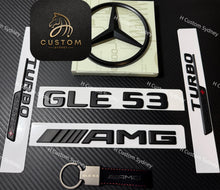 Load image into Gallery viewer, GLE53 Matte Black Badges Emblems Package For Mercedes GLE53 V167 C167 2024+ Exclusive Night Edition Pack
