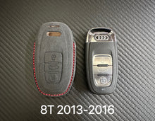 Load image into Gallery viewer, S5 Alcantara Key Cover Keychain For Audi S5 8T F5 Model Custom Made Exclusive Gift
