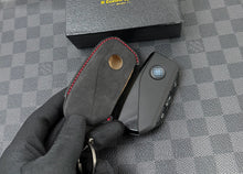 Load image into Gallery viewer, Premium Alcantara and Nappa Leather Key Cover Case Keychain Fit For BMW XM Models Exclusive Edition
