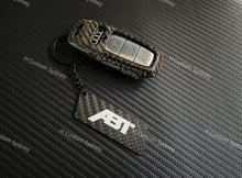 Load image into Gallery viewer, ABT Genuine Carbon Fiber Key Cover Keyring Package for Audi RSQ8 RS7 RS6 Style Exclusive Made
