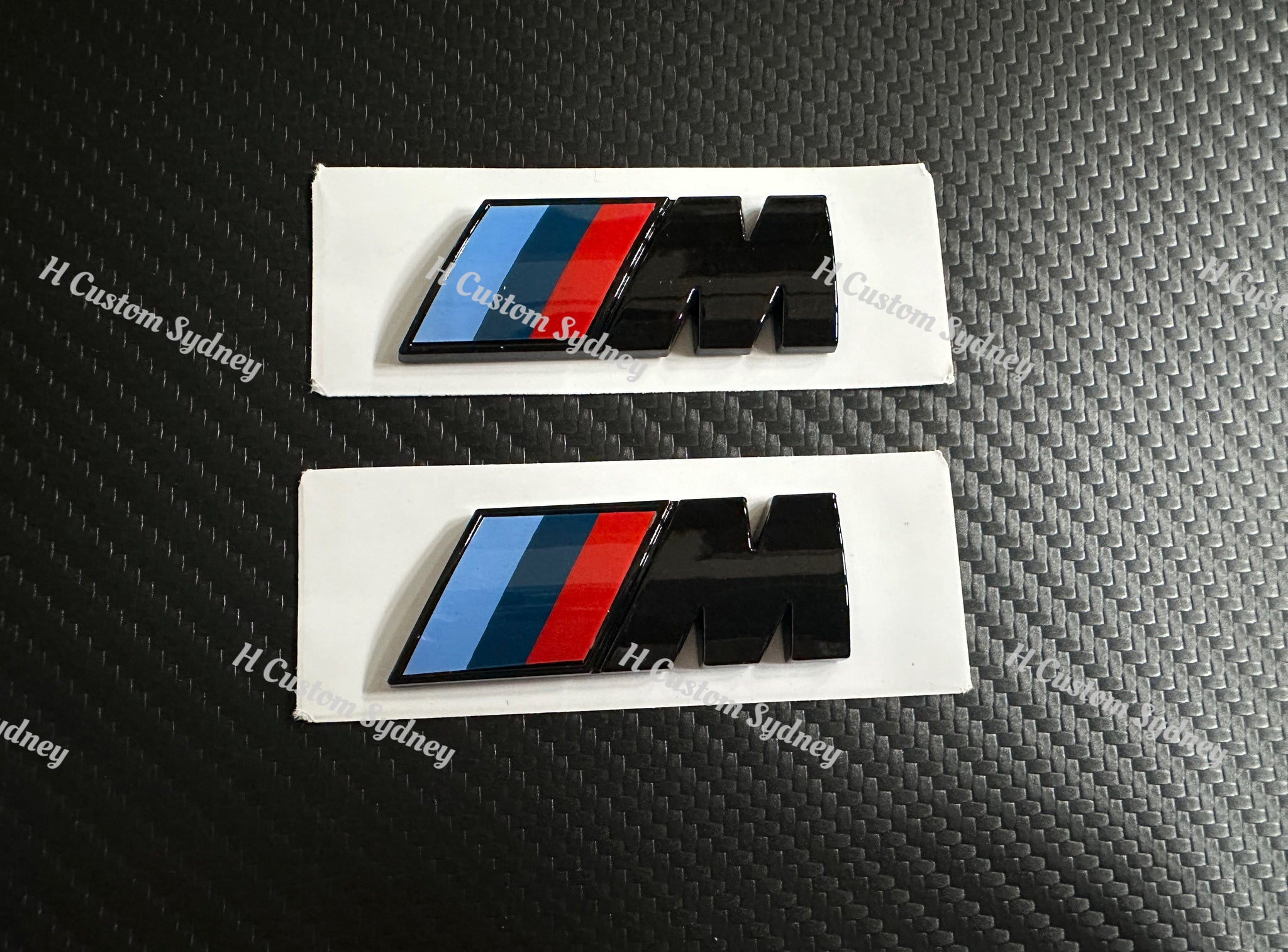 Gloss Black M750i XDrive Emblem Set – BMW M Power Style Badges