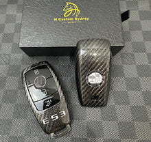 Load image into Gallery viewer, Premium Genuine Carbon Fiber Key Fob Cover Case For Mercedes E53 AMG Model Exclusive Made
