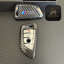 Load image into Gallery viewer, M2 Genuine Carbon Fiber Keyring Key Fob Cover For BMW New M2 G87 2023-2024 Custom Made
