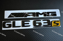 Load image into Gallery viewer, GLE63S Gloss Black Badges Package For Mercedes GLE63S W166 A292 Exclusive Pack
