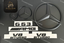 Load image into Gallery viewer, All Matte/ Satin Black G63 Full badges Package for Mercedes G63 W463A 2019-2024 Night Edition Pack
