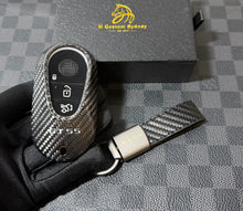 Load image into Gallery viewer, Premium Carbon Fiber Key Fob Cover Pack for Mercedes AMG GT55 C192 Exclusive Edition
