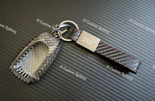 Load image into Gallery viewer, STI Genuine Carbon Fiber Keyring Key Fob Cover For Subaru WRX Custom Made Exclusive Gift
