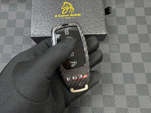 Load image into Gallery viewer, Genuine Carbon Fiber Key Fob Cover Keyring Pack For Mercedes W213 E63S AMG Model Custom Made Exclusive Edition
