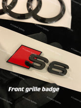 Load image into Gallery viewer, Gloss Black S6 Badges Package For Audi S6 C7 C8 Exclusive Pack
